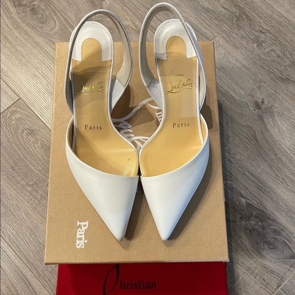 viola 55 leather slingback pumps